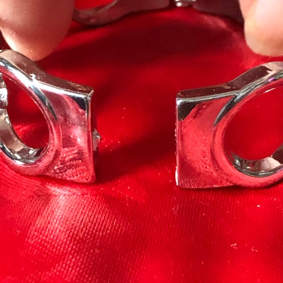 Vintage Silver Cuff Linked Bracelet. - Picture 5 of 7
